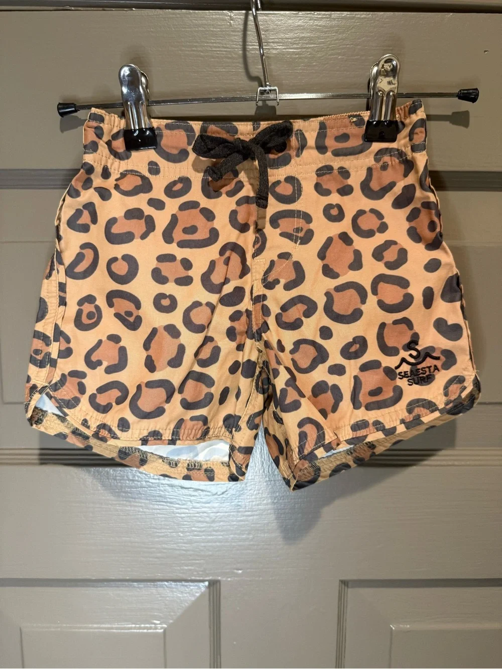 Seaesta Surf Boys Boardshorts Calico Crab Khaki 5T